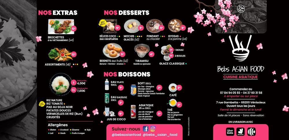 Bebs Asian Food - Menu Image 2