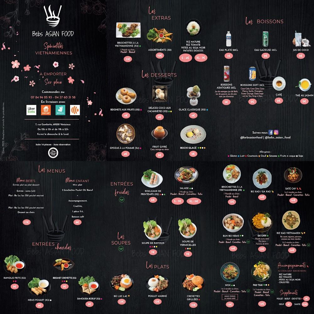 Bebs Asian Food - Menu Image 3